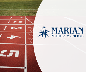 Presentational 2026 Marian Middle School CYC Track visual
