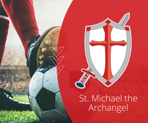 Presentational 2026 St Michael Soccer K-8th visual