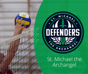 Presentational 2026 St Michael Volleyball 3rd-8th visual
