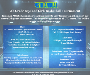 Presentational SCB 45th Annual 7th Grade Boys and Girls Basketball Tournament visual