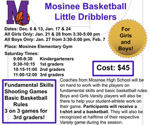 Presentational 2025-2026 Little Dribblers visual