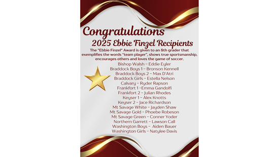 2025 Ebbie Finzel Award Winners link