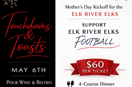 Touchdowns & Toasts Dinner @ POUR Wine & Bistro link