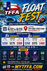 Presentational Adult Float Fest Tournament 2026 visual