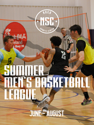 Presentational NOCO Basketball | June - August Men's League 2026 visual