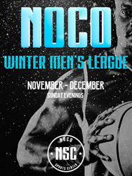 Presentational NOCO Basketball | November - December Men's League 2026 visual
