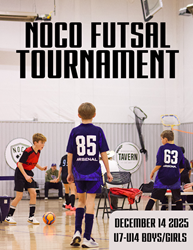 Presentational NOCO Futsal Tournament | December 14th 2025 visual