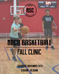 Presentational NOCO Basketball | 11/15 Clinic visual