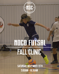 Presentational NOCO Futsal | 11/15 Clinic visual