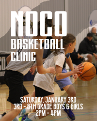Presentational NOCO Basketball | 1/3 Clinic visual
