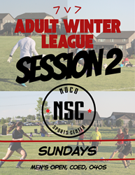 Presentational NOCO Soccer | 7v7 Adult Winter League Session 2 visual