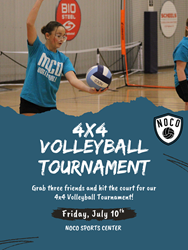 Presentational 4x4 Volleyball Tournament visual