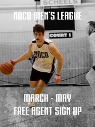 Presentational NOCO Basketball | March - May Men's League Free Agent visual