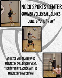 Presentational NOCO Volleyball | Summer Clinic visual