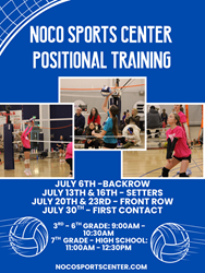 Presentational NOCO Volleyball | July Positional Training visual