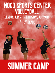 Presentational NOCO Volleyball | July Summer Camp visual