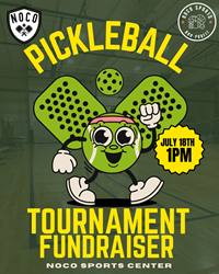 Presentational NOCO Pickleball | July 18th Tournament Fundraiser visual