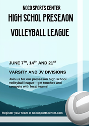 Presentational NOCO Volleyball | High School Preseason League visual