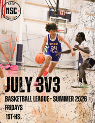 Presentational NOCO Basketball | July 3v3 League visual