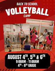 Presentational NOCO Volleyball | Back to School Camp visual