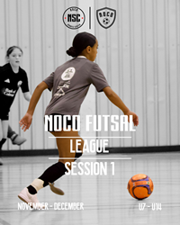 Presentational NOCO Futsal | Nov. - Dec. League visual