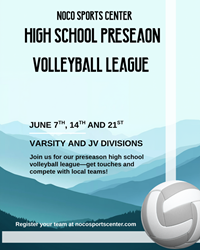 Presentational NOCO Volleyball | High School Preseason League visual