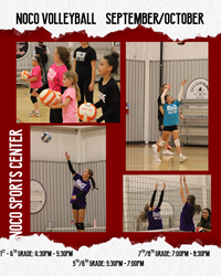 Presentational NOCO Volleyball | September - October Session visual