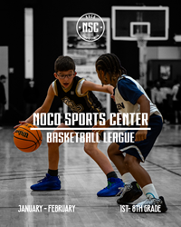 Presentational NOCO Basketball | January - February Basketball League Team Registration visual