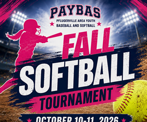 Presentational 2026 Fall PAYBAS Softball Tournament visual