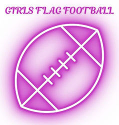 Presentational 2025 GIRLS FLAG FOOTBALL SEASON visual