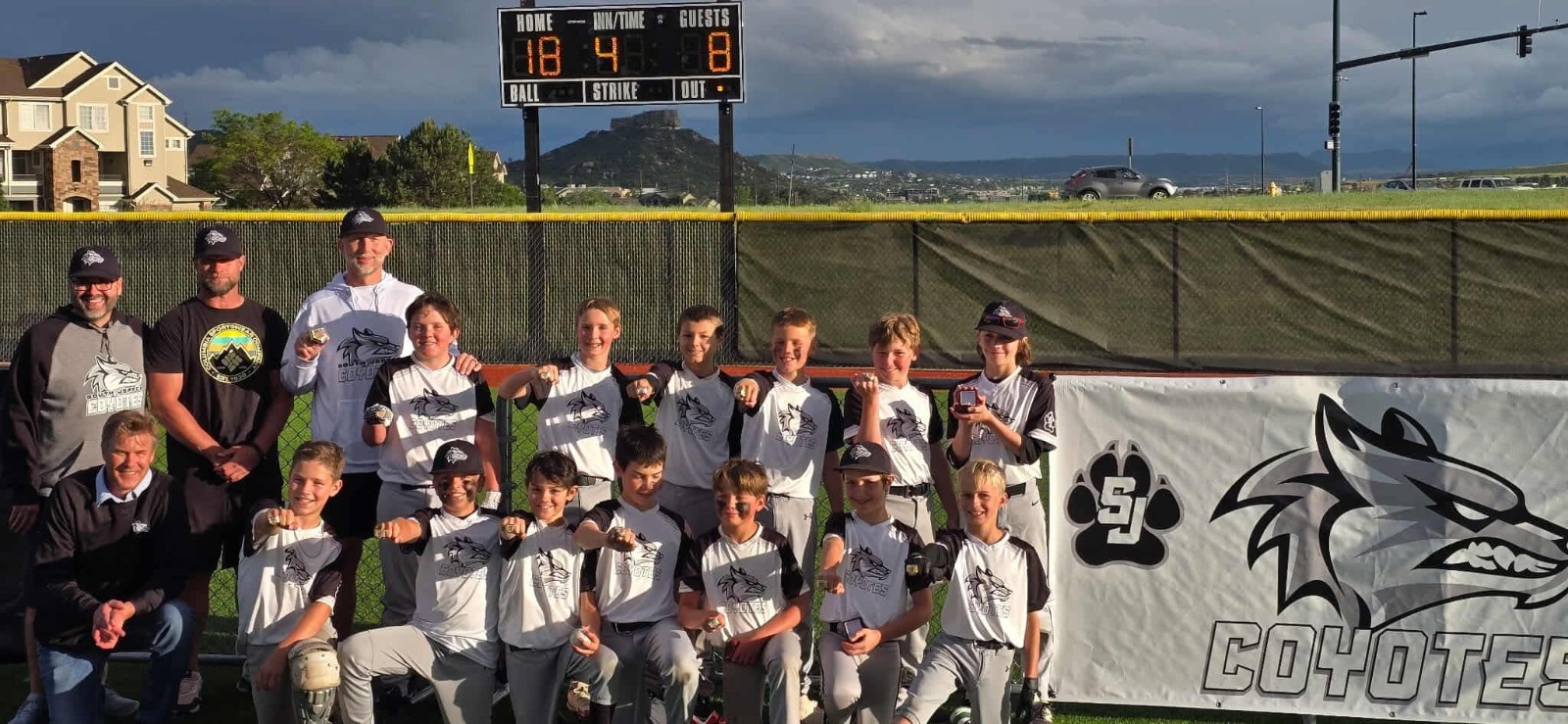 Tennis ball on a court