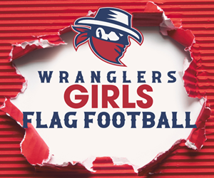 Presentational 2026 Wrangler Girls Flag Football visual