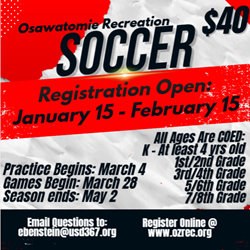 Presentational 2026 Spring Soccer visual