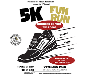 Presentational Town of Pendleton 5k visual
