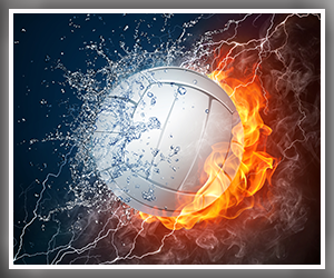 Presentational Adult Volleyball visual