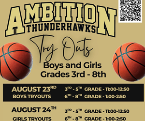 Presentational Ambition Thunderhawks Tryouts visual