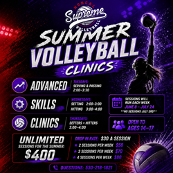 Presentational Advanced Skill Volleyball Clinics visual