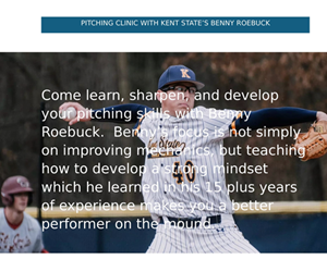 Presentational Pitching Clinic with Coach Benny visual