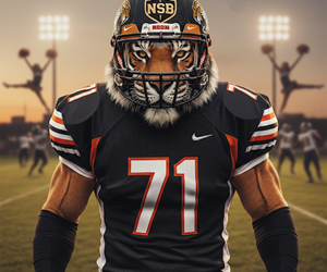 Presentational North Stockton Bengals Football & Cheer visual