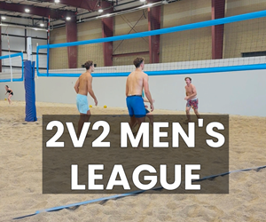 Presentational 2v2 Men's League visual
