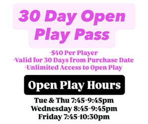 Presentational Open Play 30-Day Pass visual