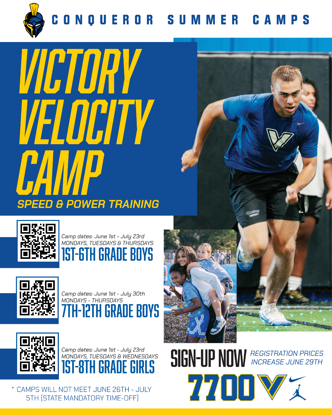 Youth playing baseball