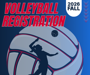 Presentational Fall 2026 volleyball visual