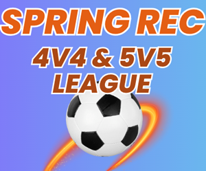 Presentational Spring REC 4v4 and 5v5 League visual