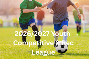 Presentational 26/27 Youth Competitive & Rec. League visual