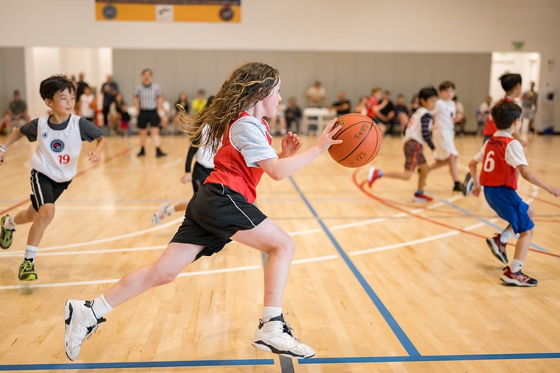 Huddling in a youth soccer match