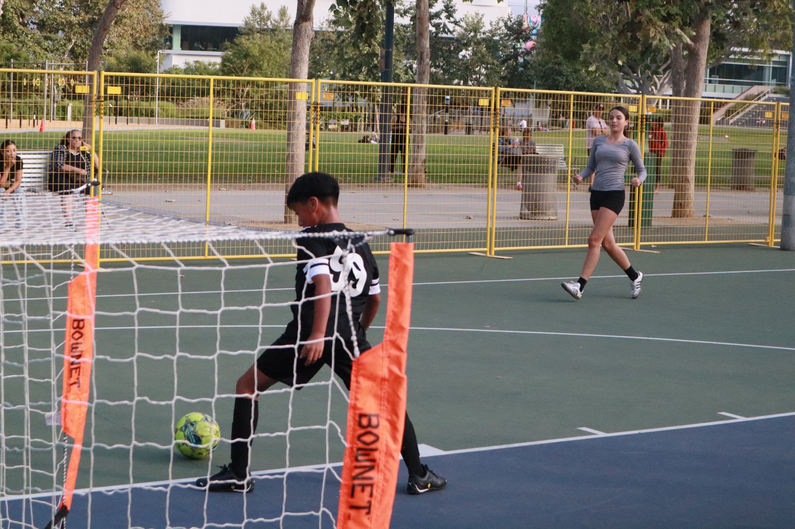 Youth Soccer Kicking Ball
