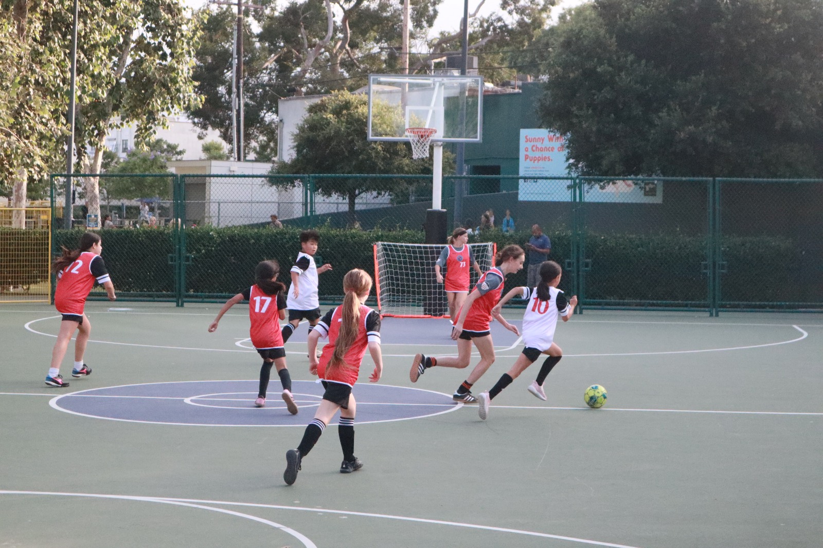 Soccer match for youth