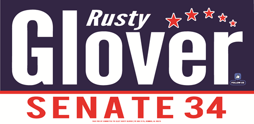 Rusty Glover Senate 34 website