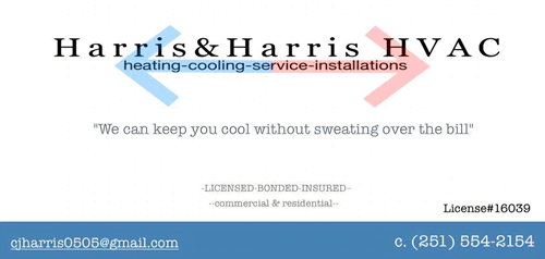 Harris and Harris HVAC website